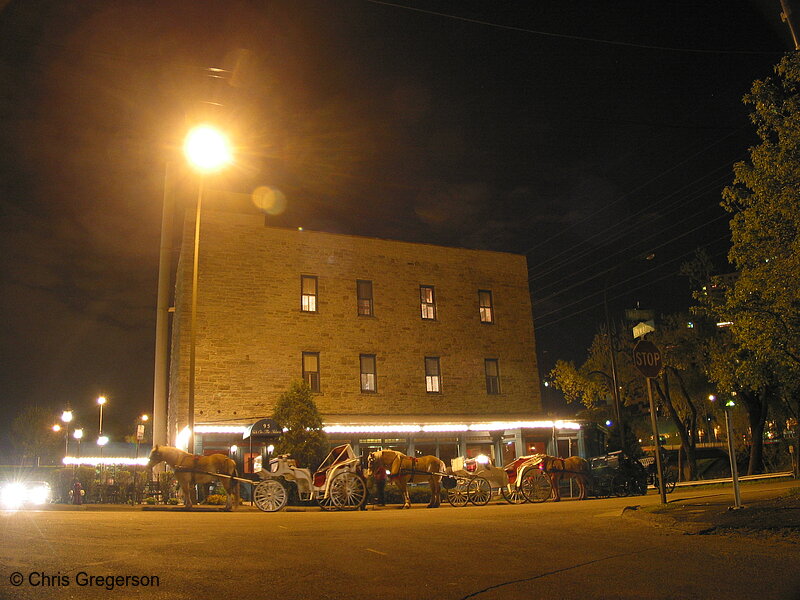 Nicollet Island Inn At Night