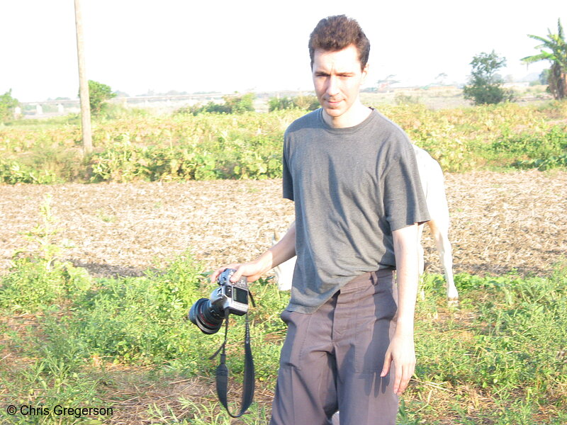 Photo of Photographer on Rural Farm in Asia(4314)