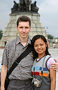 American / Filipina Couple in Manila, Philippines
