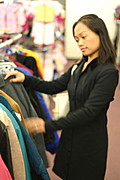 Young Woman Clothes Shopping