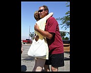Marc Hugging his Mother Goodbye