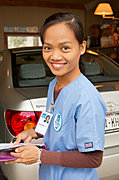 Arlene Going to Nursing School Clinical 