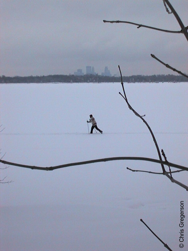 Photo of Skiing Lake Harriet in Winter(1174)