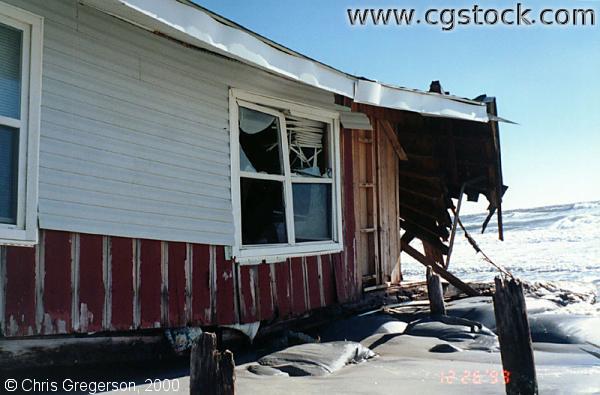 Photo of Beach Home After Hurricane Floyde(1319)