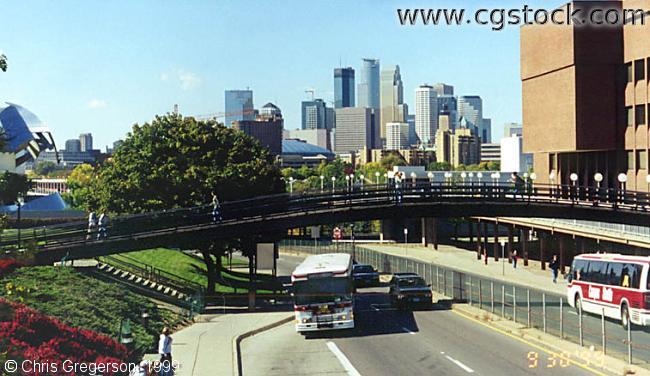 Photo of Skyline from Footbridge over Washington Avenue(151)