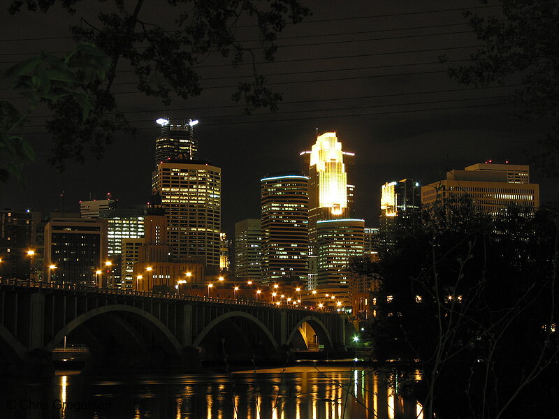 Photo of Skyline and 3rd Avenue Bridge at Night(1751)