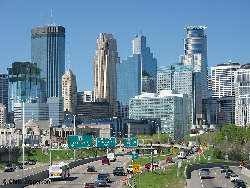 Photo of Closeup of the Downtown Minneapolis Skyline(1758)