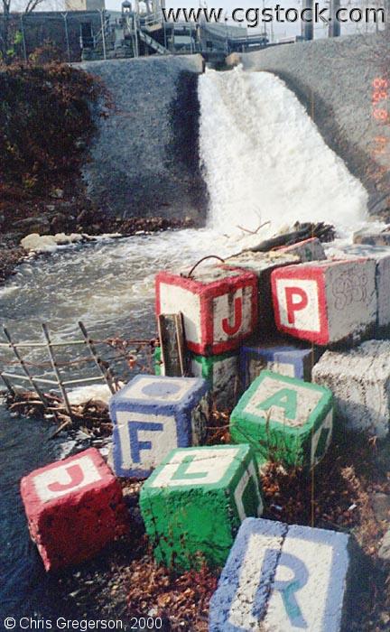 Photo of Waterfall with Blocks(176)