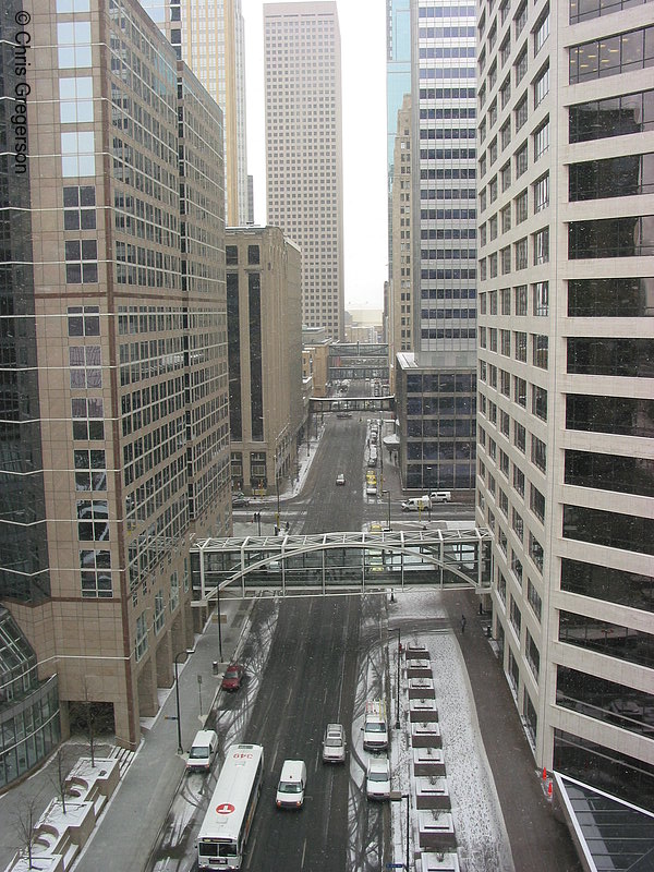 Photo of 6th Street from Overhead in Winter(1838)