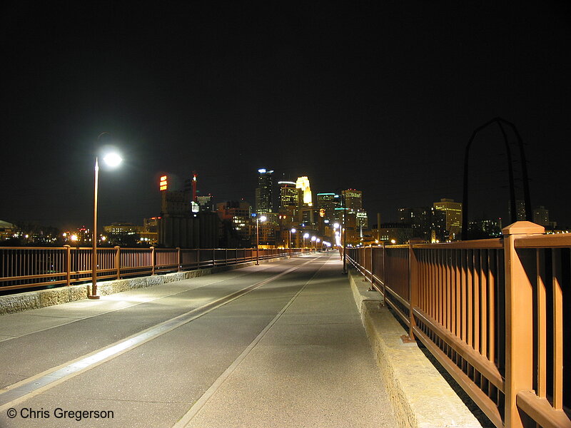 Photo of Stone Arch Bridge at Night(1963)