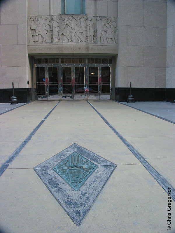 Photo of St. Paul City Hall Entrance(1976)