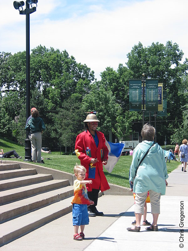 Photo of Festival Performer and Boy(2089)