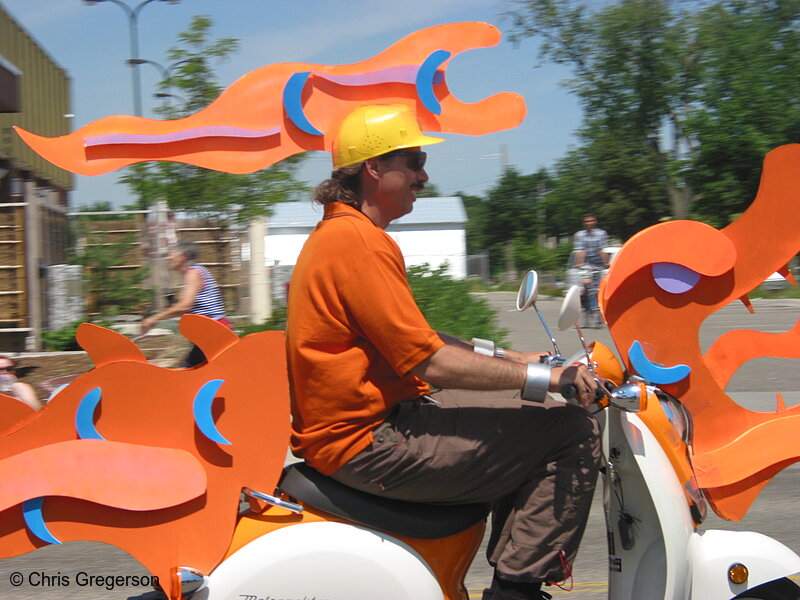 Photo of Modern Art Scooter in the Art Car Parade(2146)