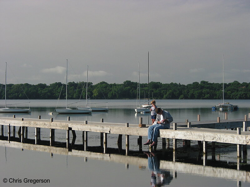 Photo of Boy on the Dock on Lake Harriet(2233)