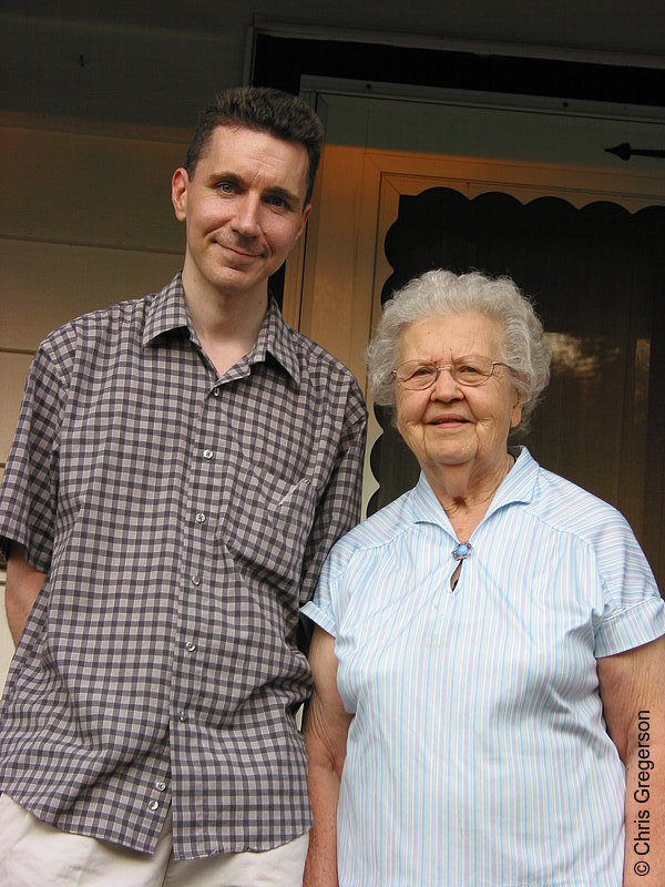 Photo of Grandson and Grandmother(2853)