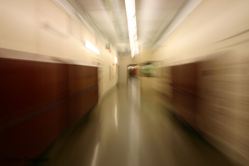 Photo of Hallway at High School (Motion Blur)(3105)