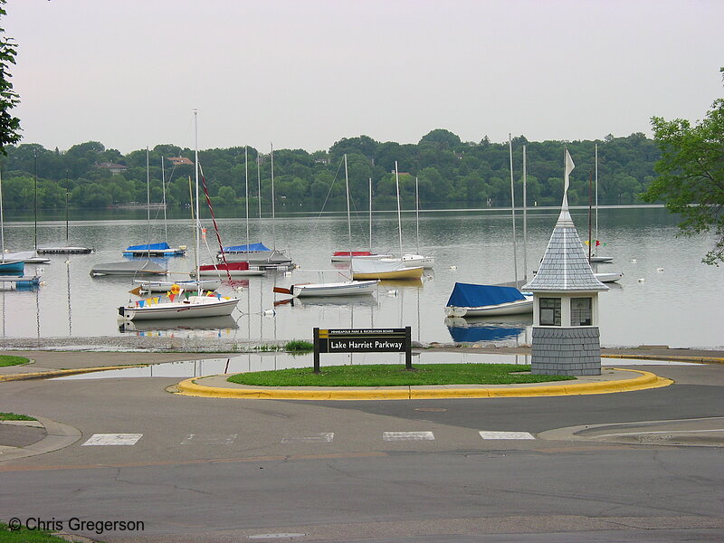 Photo of Lake Harriet Parkway and Sailboats(3140)