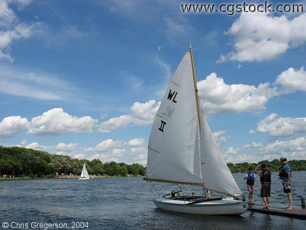 Photo of Sailboat Docked at Lake Harriet(3146)