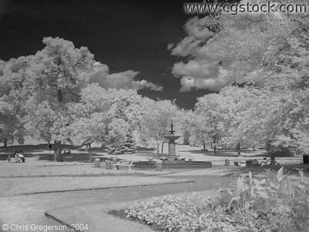 Photo of Park Fountain, Infrared(3147)