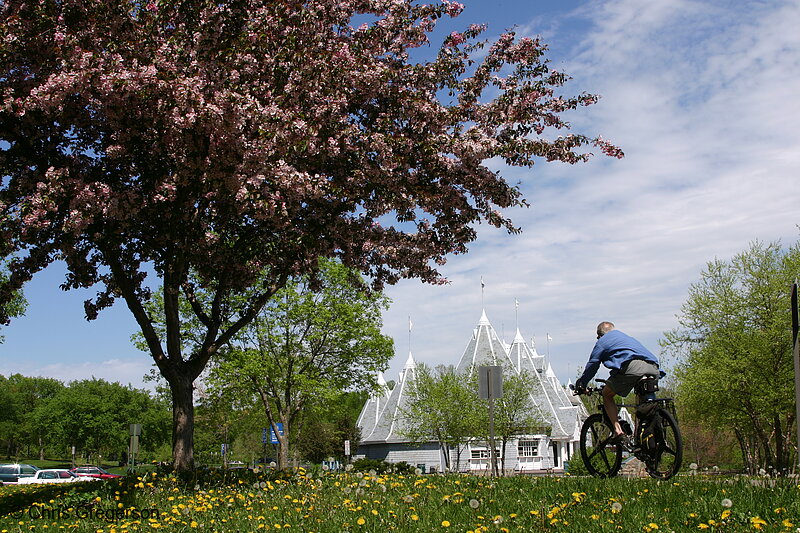 Photo of Oleander and Bike at Lake Harriet(3179)