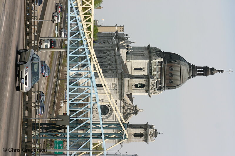 Photo of Freeway, Church, and Footbridge(3199)