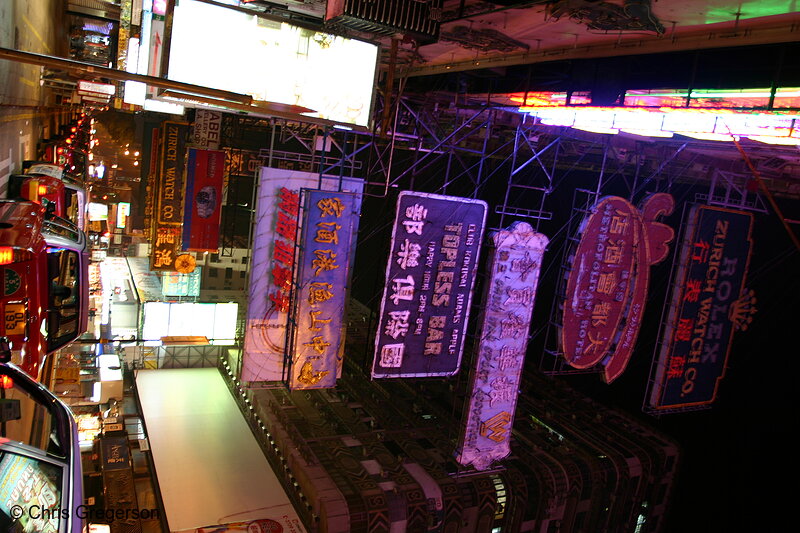 Photo of Signs on Nathan Road at Night(3223)