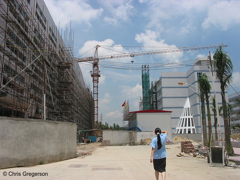 Photo of Factory Worker and New Construction(3230)