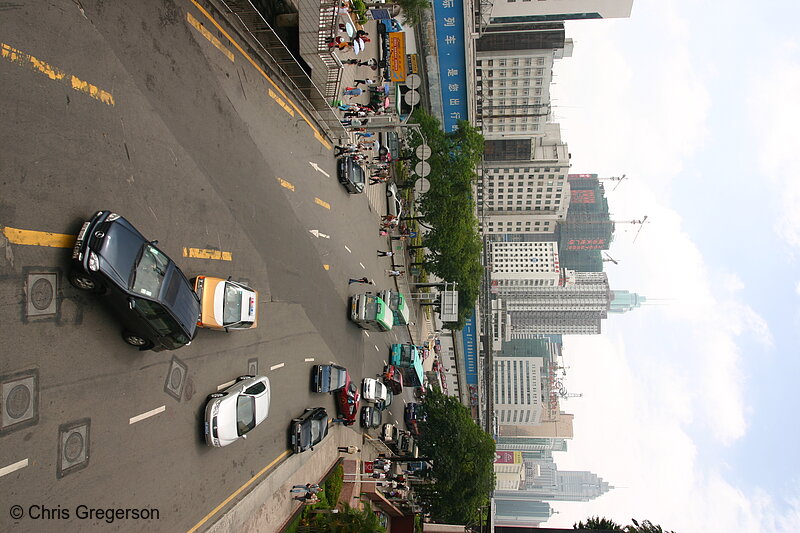 Photo of Traffic on Jianshe Road, Shenzhen, China(3236)