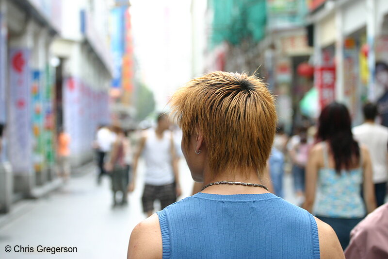 Photo of Young Man at Outdoor Mall(3249)