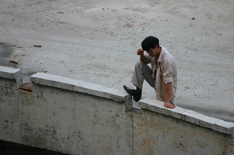 Photo of Man at a Construction Site(3313)