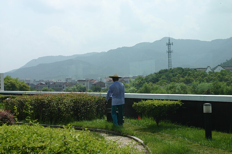 Photo of Man and Boy on a Motorcycle, Yueqing(3432)