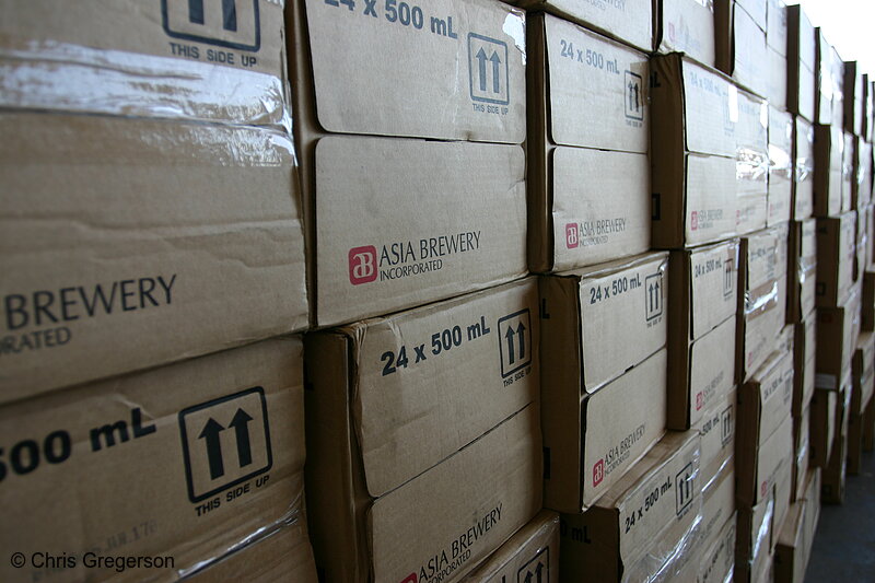 Photo of Stockpiled Boxes of Relief Goods(4256)