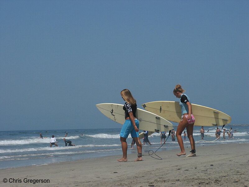 Photo of Teen Surfer Girls, Oceanside, California(4299)