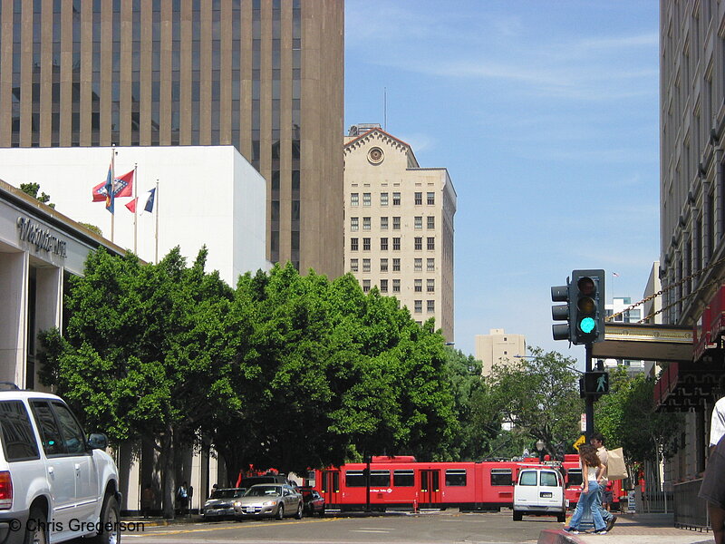 Photo of 4th Street From Broadway, Downtown San Diego(4308)