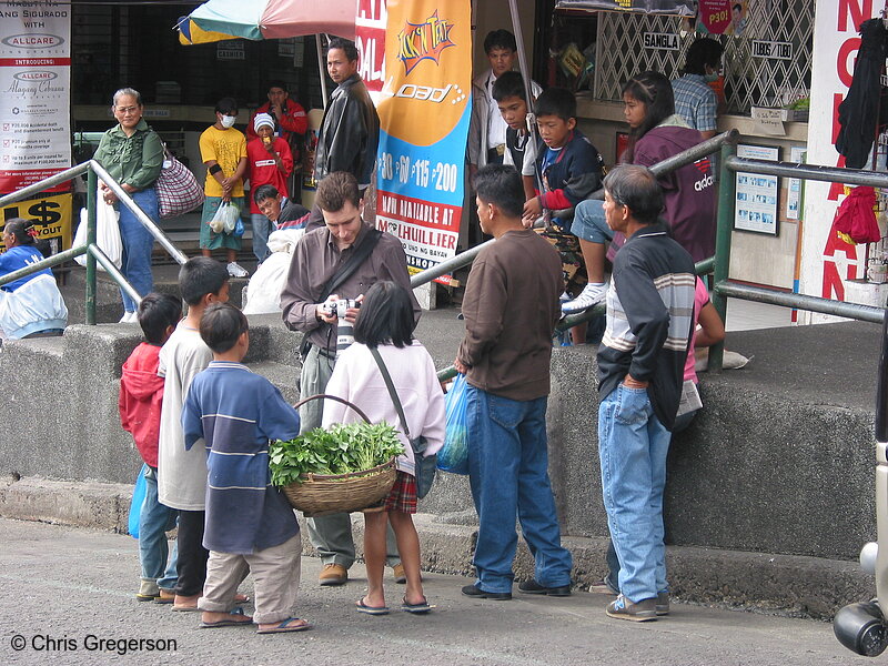 Photo of Photographer in Public Market, the Philippines(4343)