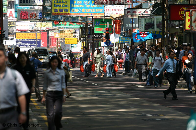 Photo of Busy Street in Kowloon, Hong Kong(4418)