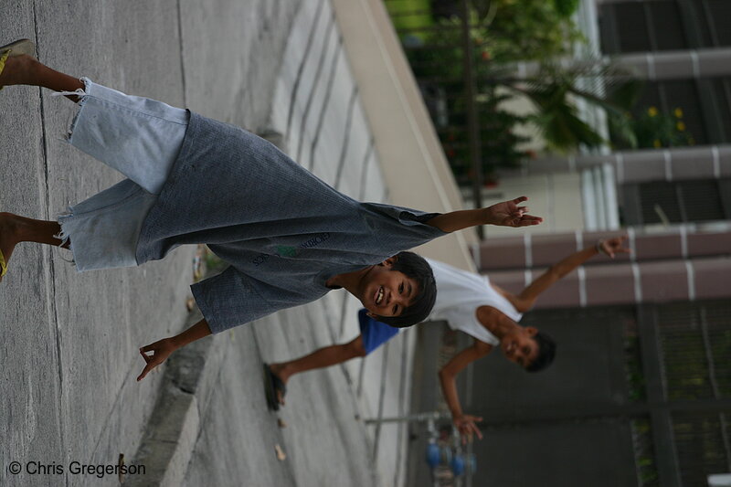 Photo of Two Boys Posing, Angeles City, the Philippines(4862)