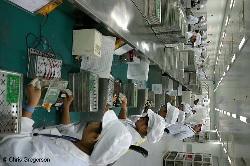 Photo of Component Testing, Electronics Factory(4906)