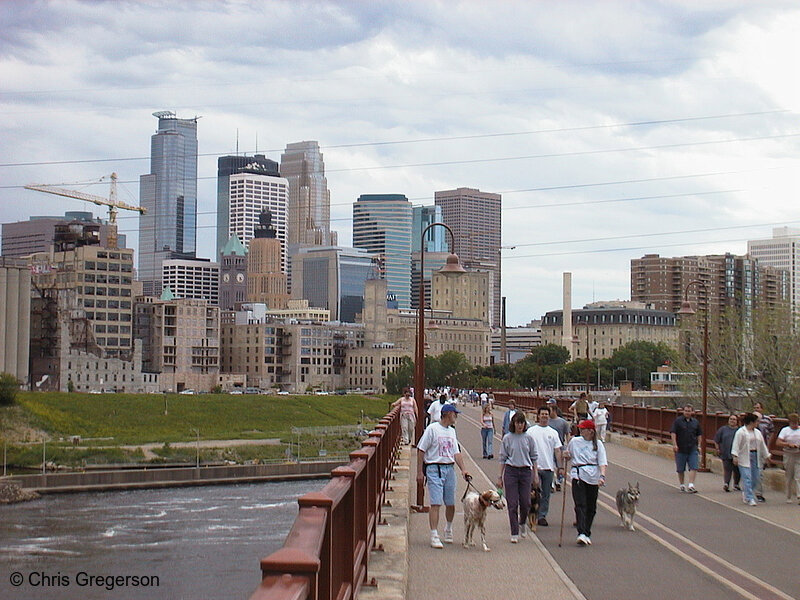 Photo of Skyline and the Stone Arch Bridge(496)