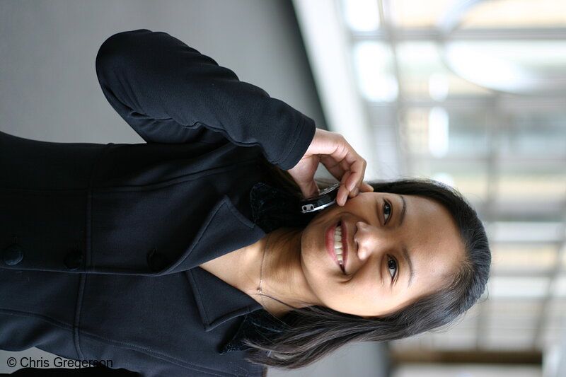 Photo of Businesswoman on Cell Call(5056)