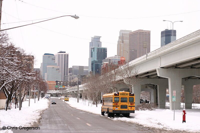 Photo of Minneapolis Skyline in Winter(5216)