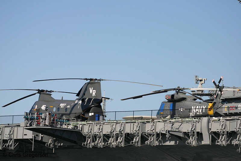 Photo of Navy Helicopters, Aircraft Carrier(5397)