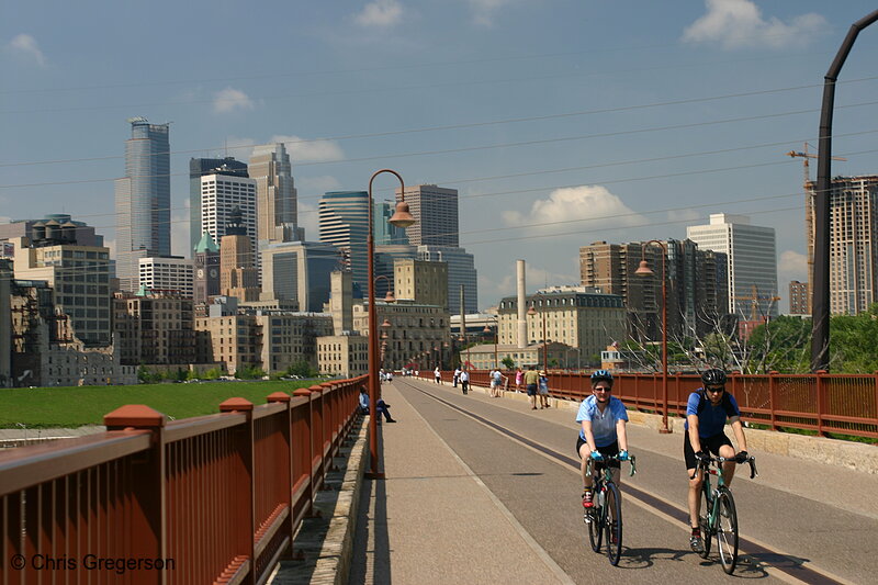 Photo of Bicycles on the Stone Arch Bridge(5411)