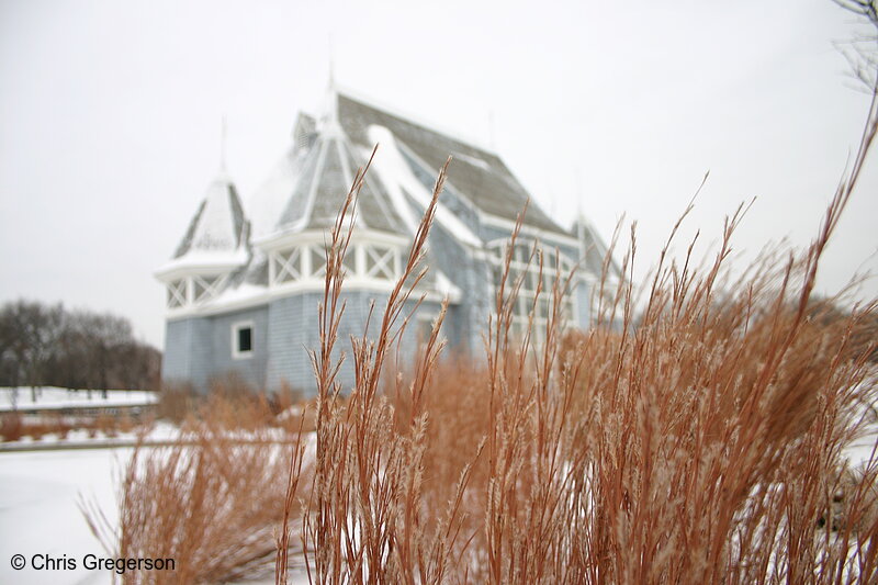 Photo of The Lake Harriet Bandshell and Grass in Winter(5439)