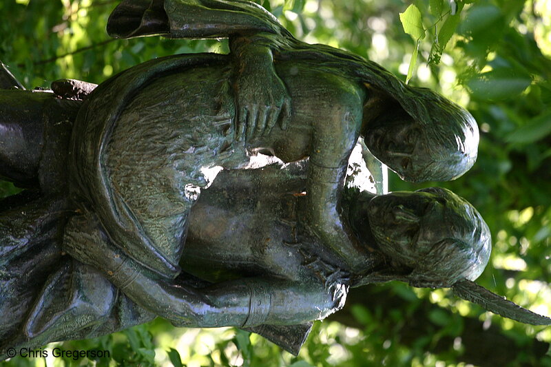 Photo of Close-Up of the Statue of Nokomis and Hiawatha in Minnehaha Park(5459)