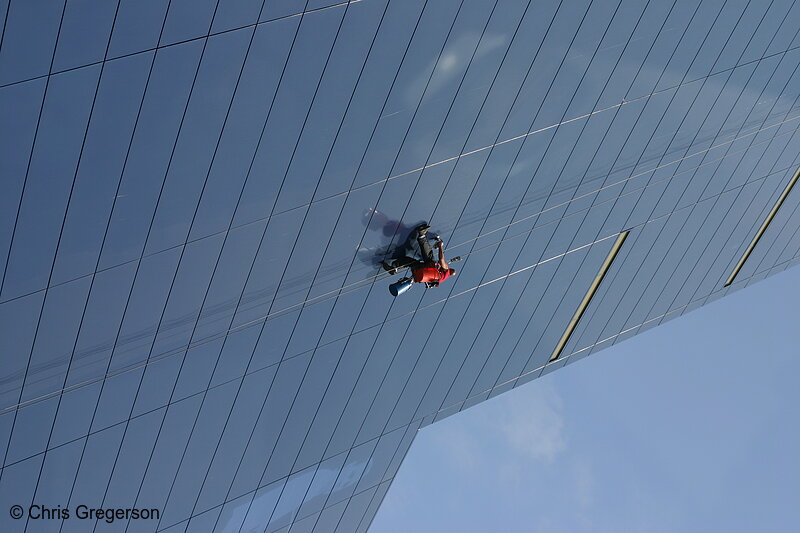 Photo of Washer/Construction Worker Hanging on the Guthrie Theater(5467)