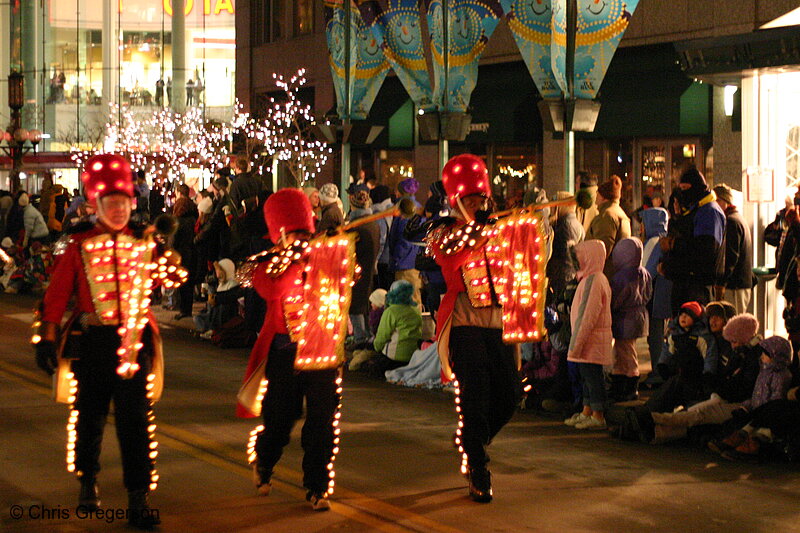 Photo of Trumpet at the Beginning of the Holidazzle Parade on Nicollet Mall(5661)