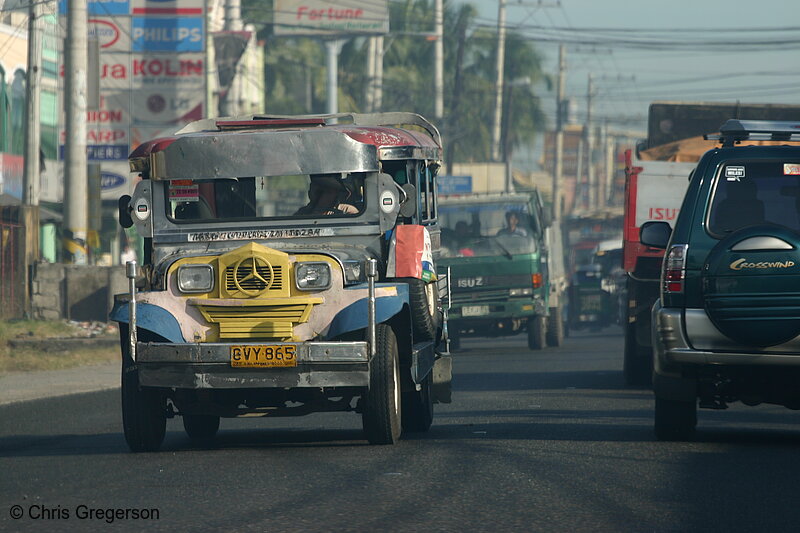 Photo of A Jeepney on the Road in Tarlac in the Philippines(5708)