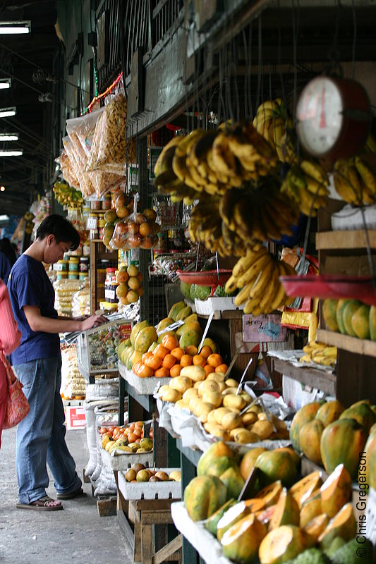 Photo of Fresh Fruits Displayed in a Stall Inside Baguio's Public Market in Baguio City, the Philippines(5782)