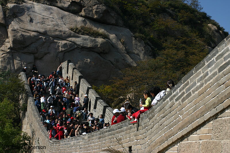 Photo of Tourists Sightseeing on the Badaling Great Wall(5855)